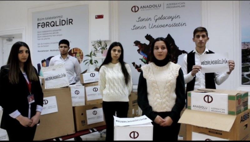Açıköğretim Sistemi Azerbaycan Programları ailesinden depremzedelere yardım
