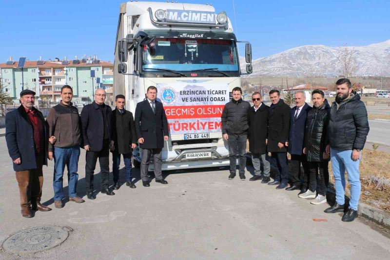 Erzincan TSO’nun 2. yardım tırı yola çıktı