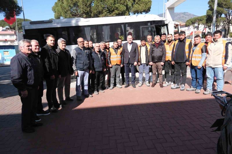 Kuyucak Belediyesi ekipleri deprem bölgesinden döndü
