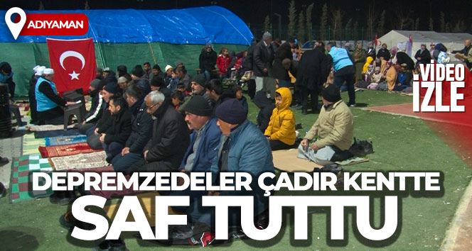 Depremzedeler çadır kentte saf tuttu