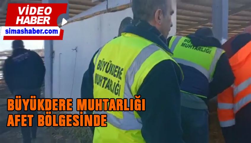 Büyükdere muhtarlığından deprem bölgesine yardım