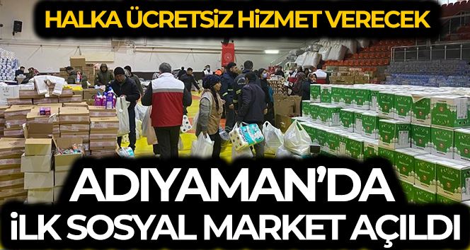 Adıyaman’da ilk sosyal market açıldı