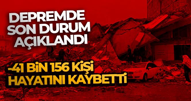 AFAD Başkanı Sezer, depremlerde 41 bin 156 kişinin hayatını kaybettiğini açıkladı