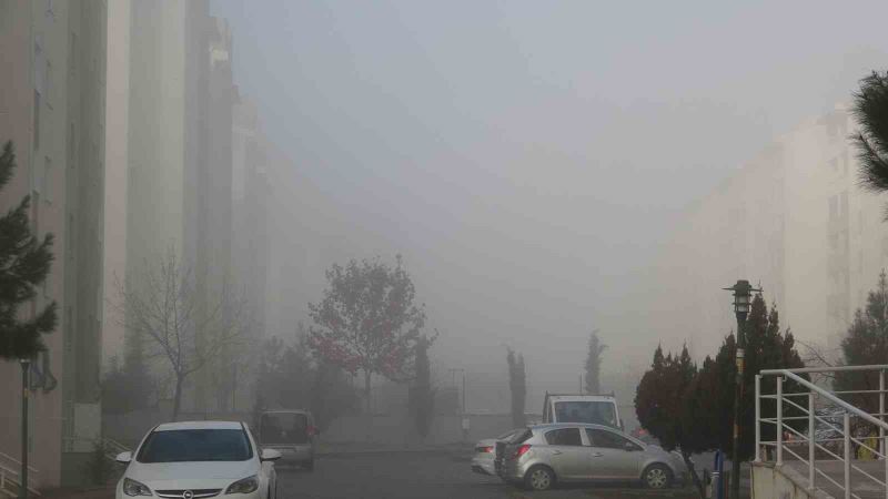 Diyarbakır güne yoğun sisle uyandı
