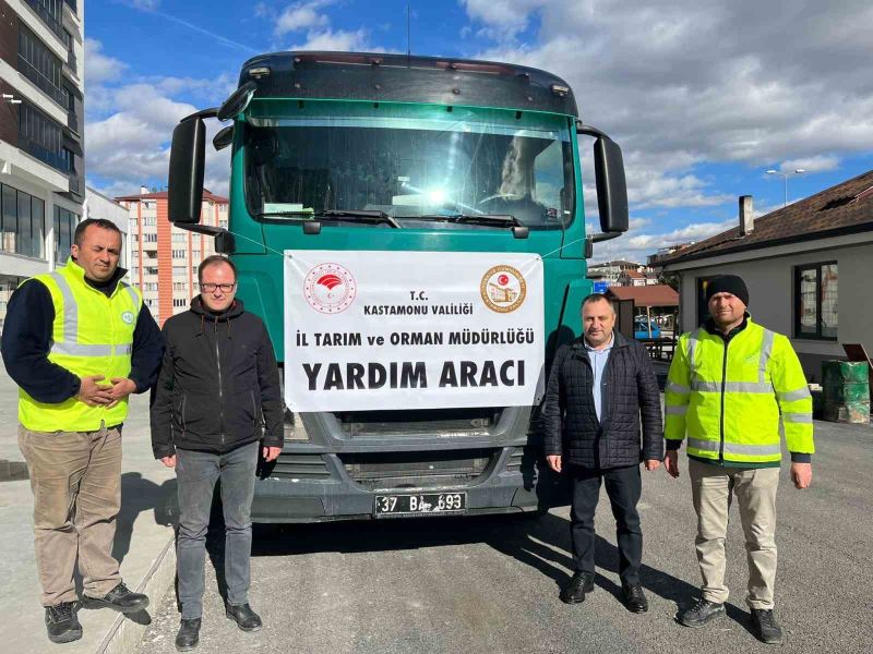 Kastamonu’dan deprem bölgesine 20 ton yem gönderildi
