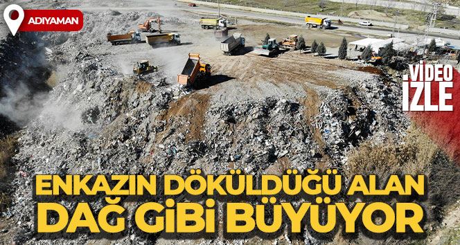 Enkazın döküldüğü alan dağ gibi büyüyor