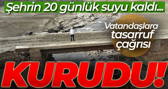 Bursa’nın 20 günlük suyu kaldı... Nilüfer Barajı şu anda bomboş