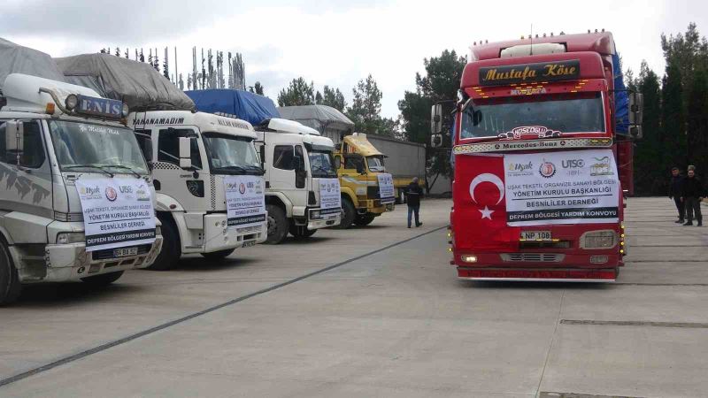 Deprem bölgesine Uşak’tan 213 bin battaniye gönderildi