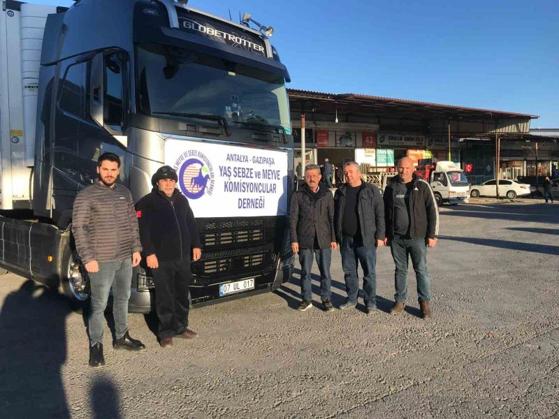 Gazipaşa’dan deprem bölgesine 2 yardım tırı yola çıktı