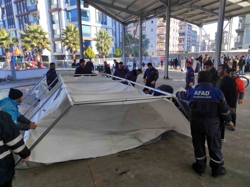 Talas deprem bölgesinde yara sarıyor