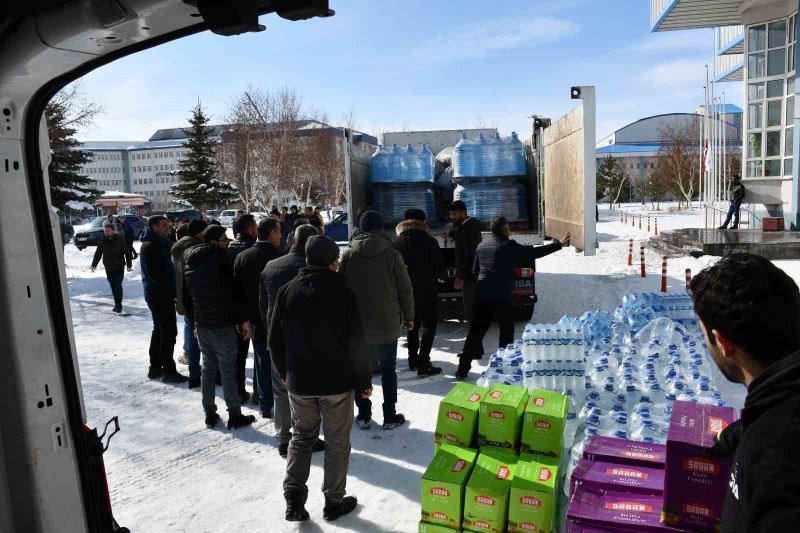 Kafkas Üniversitesi’nden yardım seferberliği