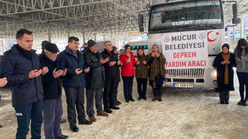 Çiçekdağı ve Mucur Belediyesi deprem bölgesinde depremzedelere destek oluyor