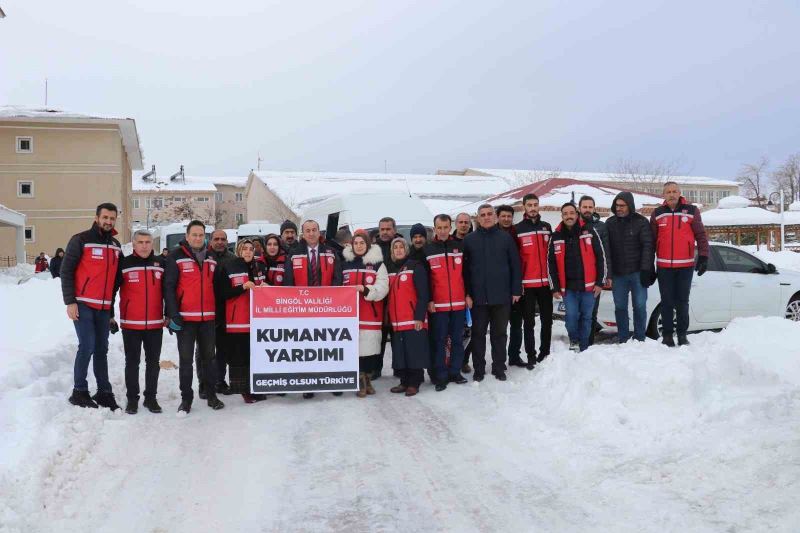 Bingöl’den Malatya’ya giden yardım konvoyu dönüşte depremzedeleri de getirecek