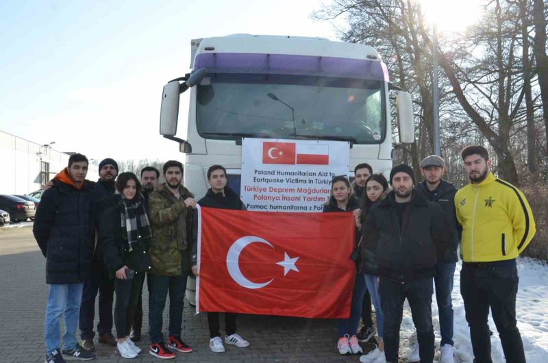 Polonya’dan ilk yardım tırı Türkiye’ye yola çıktı