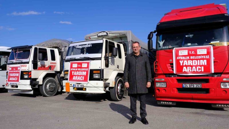 Ayvalık’tan deprem bölgesine yardım köprüsü kuruldu