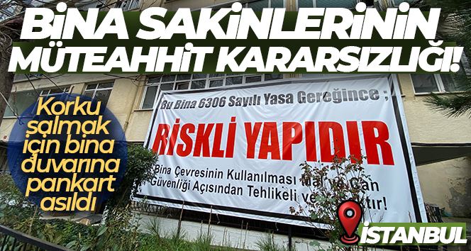 Kadıköy’de bina sakinlerinin müteahhit kararsızlığı