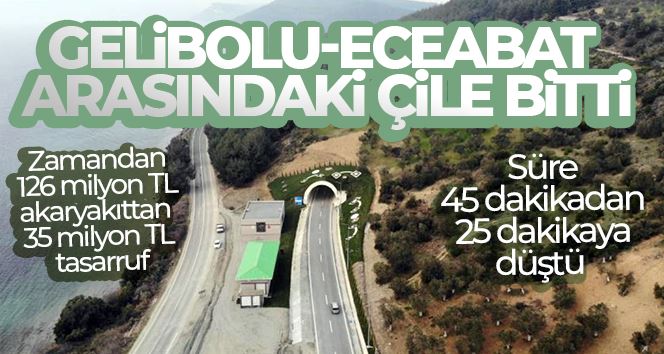   Gelibolu-Eceabat arasındaki çile bitti