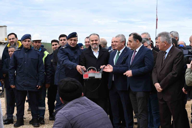 Bursa’da organize sanayi bölgesine yapılacak jandarma ve itfaiye binalarının temeli atıldı
