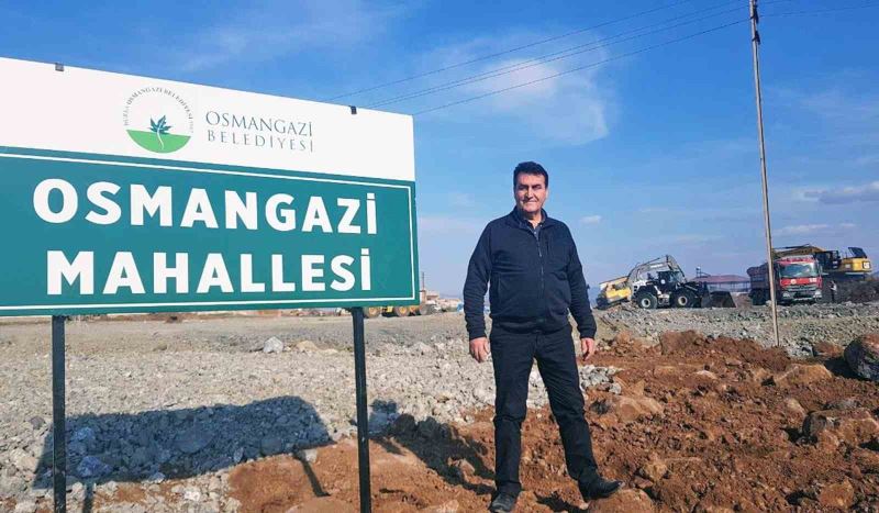 Osmangazi Belediyesi depremzedeler için konteyner şehir kurulumuna başladı