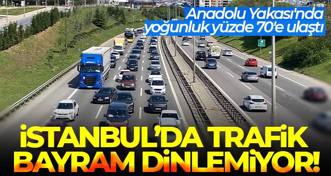 İstanbul Anadolu Yakası’nda trafik yoğunluğu yüzde 70’e ulaştı