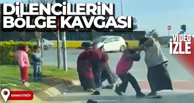 Arnavutköy’de dilencilerin bölge kavgası