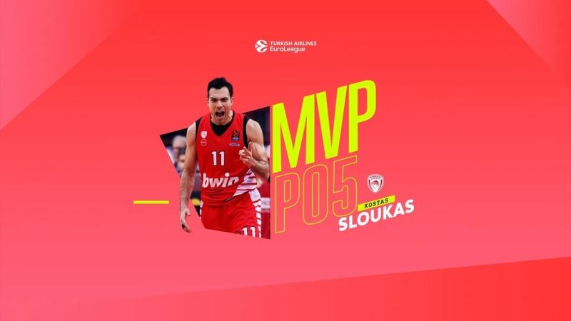 THY Euroleague play-off 5. maçların MVP’si Kostas Sloukas oldu
