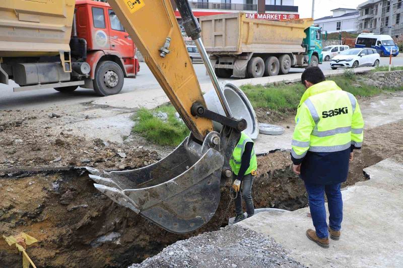 Serdivan’ın güçlü altyapı ağına yeni yağmursuyu hattı
