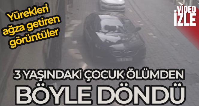 İstanbul’da 7 katlı apartmandan 3 yaşındaki çocuk otomobilin üzerine düştü