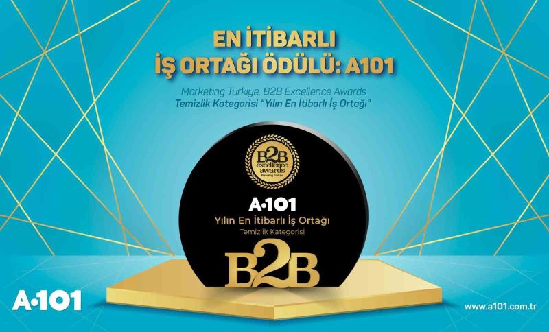 A101’e B2B Excellence Awards’da en itibarlı iş ortağı ödülü
