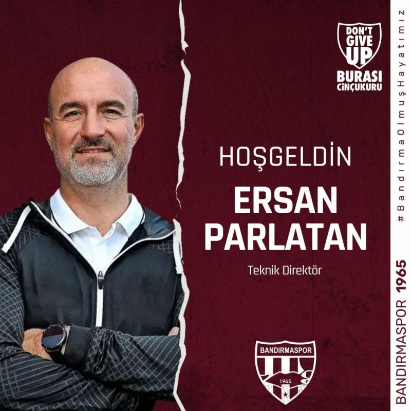 Bandırmaspor’da yeni teknik direktör Ersan Parlatan
