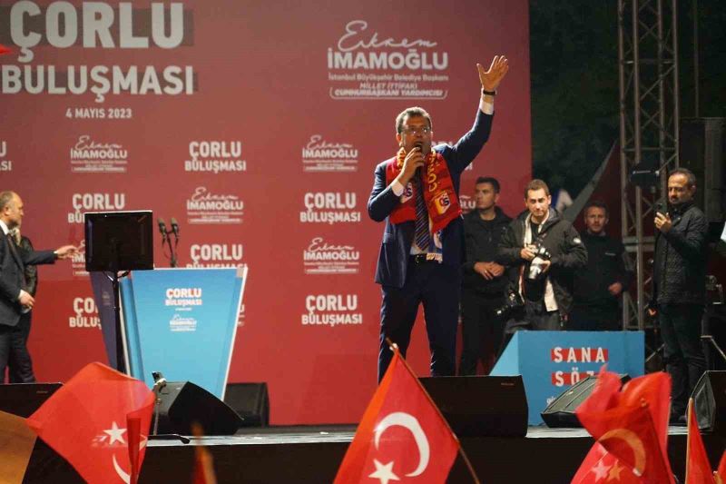 Ekrem İmamoğlu, Çorlu Buluşması’nda halka seslendi
