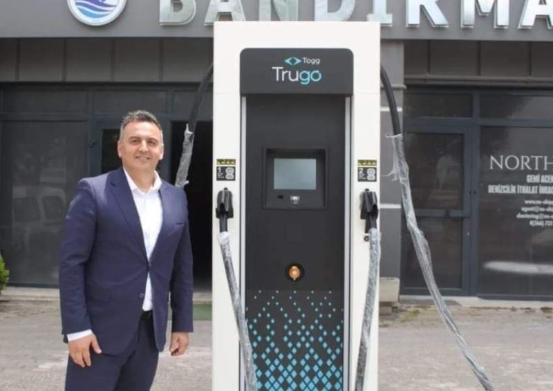 Bandırma’da elektrikli araçlar için hızlı şarj ünitesi 