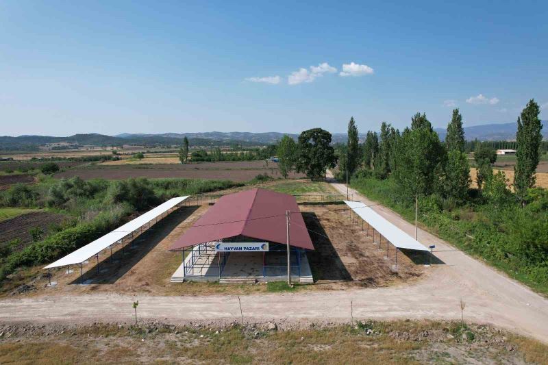 Sındırgı’da kurban pazarı panayır alanında
