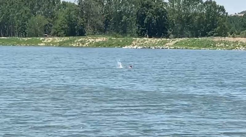 Edirne’de bir vatandaş Meriç Nehrini yüzerek geçti
