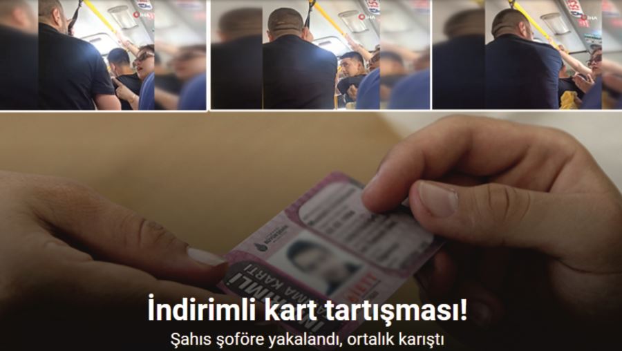 İstanbul’da indirimli kart tartışması kamerada