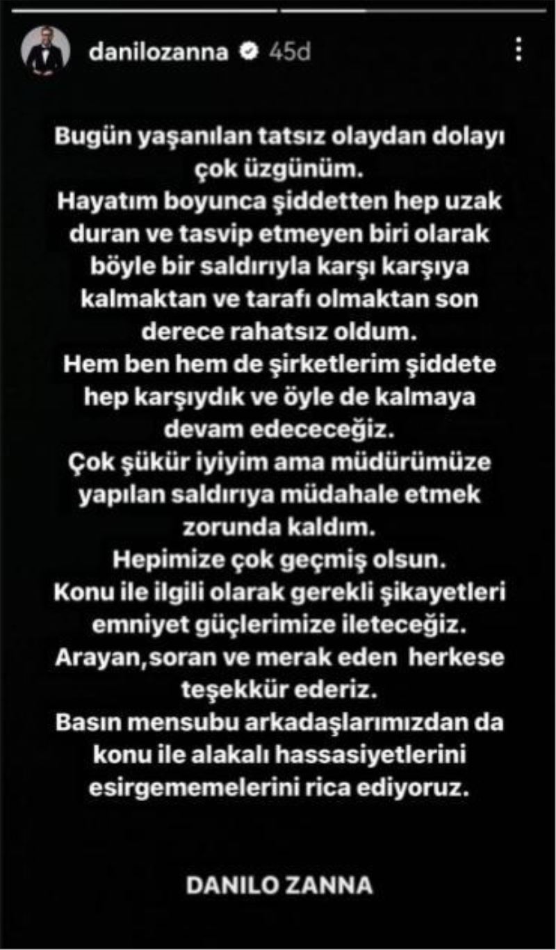 İtalyan şef Danilo Zanna: 