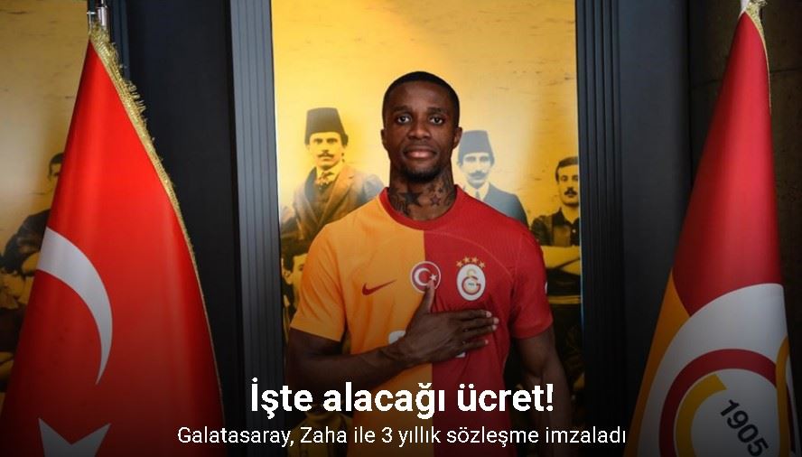 Galatasaray, Zaha ile 3 yıllık sözleşme imzaladı