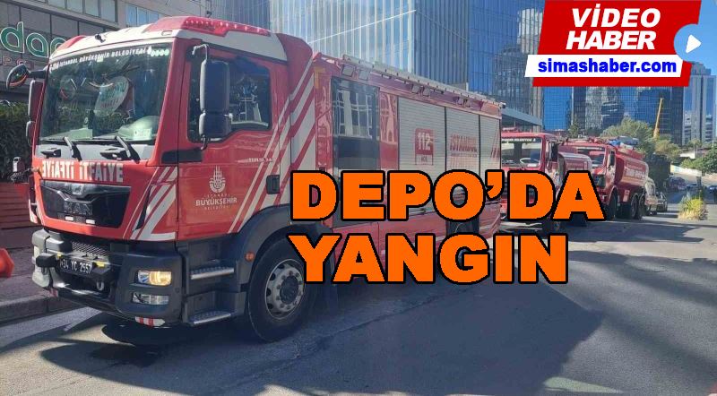 Sarıyer’de bir gıda deposunda yangın çıktı