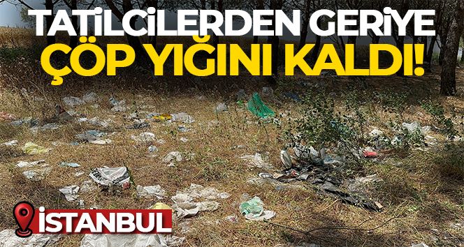İstanbul’da tatilcilerden geriye çöp yığını kaldı