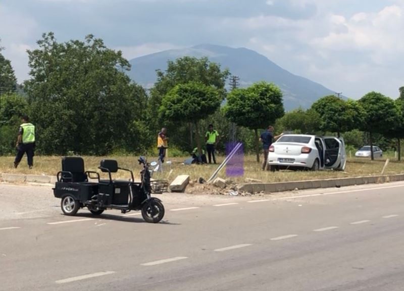 Amasya’da otomobil elektrikli bisikletle çarpıştı: 5 yaralı
