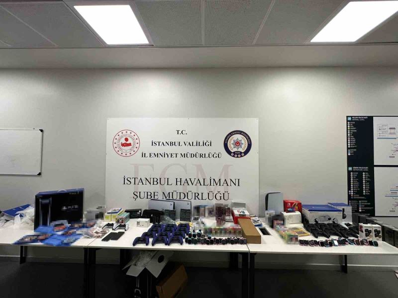 İstanbul Havalimanı’nda 1 milyon lira değerinde kaçakçılık operasyonu