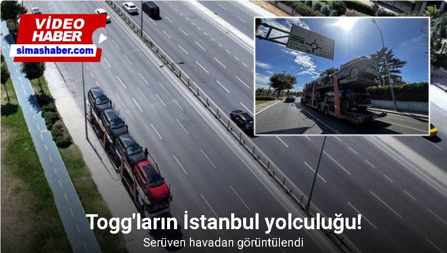 İstanbul’da tırlarla Togg geldi