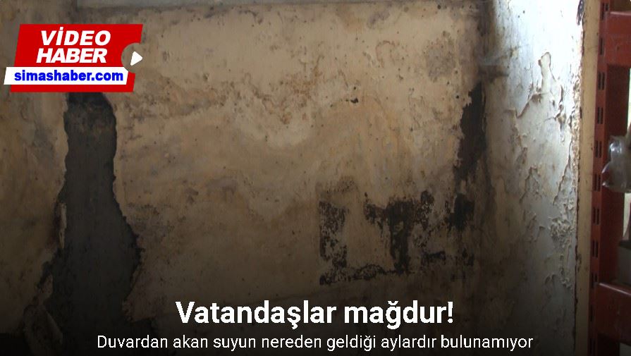Arnavutköy’de duvardan akan suyun nereden geldiği aylardır bulunamıyor