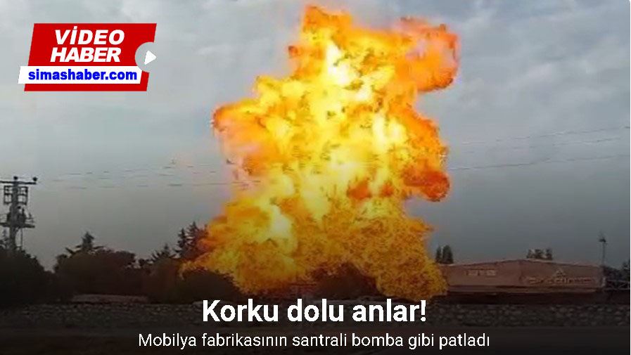 Bursa’da mobilya fabrikasının santrali bomba gibi patladı.. O anlar kamerada