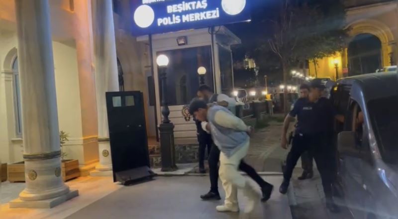 Beşiktaş’ta üniformalı polisin burnunu kıran saldırgan tutuklandı
