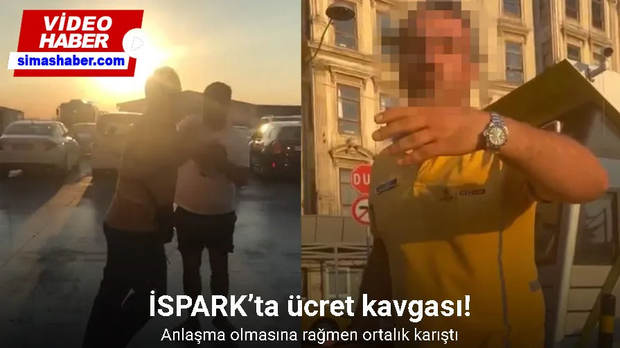 Beyoğlu’nda İSPARK’ta ücret kavgası kamerada: Girişte isteyince ortalık karıştı