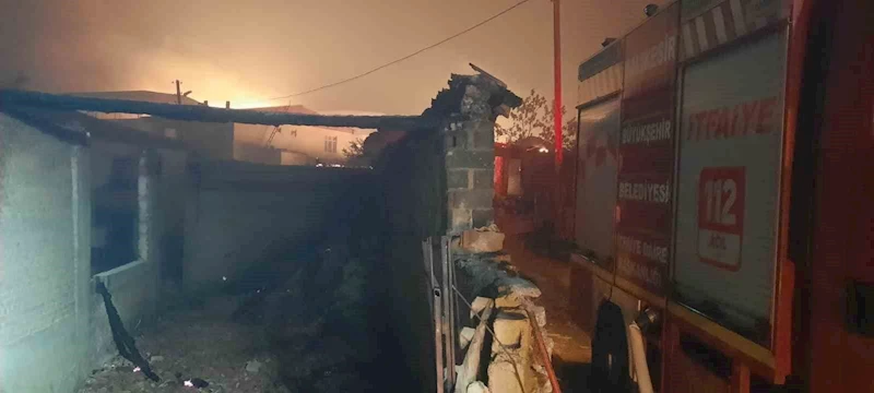 Orman yangını, Ulupınar Köyü’nde evlere sıçradı
