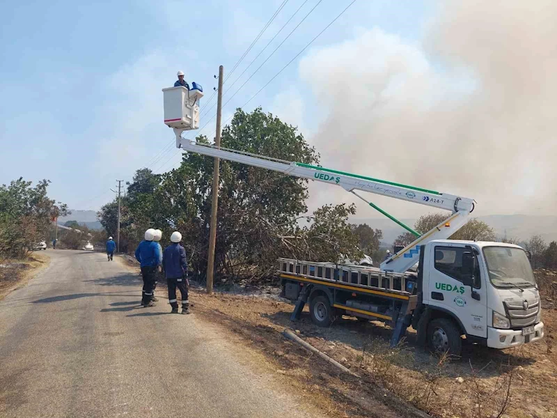 UEDAŞ’tan yangın bölgesi için seferberlik
