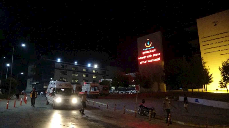 Çanakkale’de yangın nedeniyle devlet hastanesinden 14 hasta nakledildi
