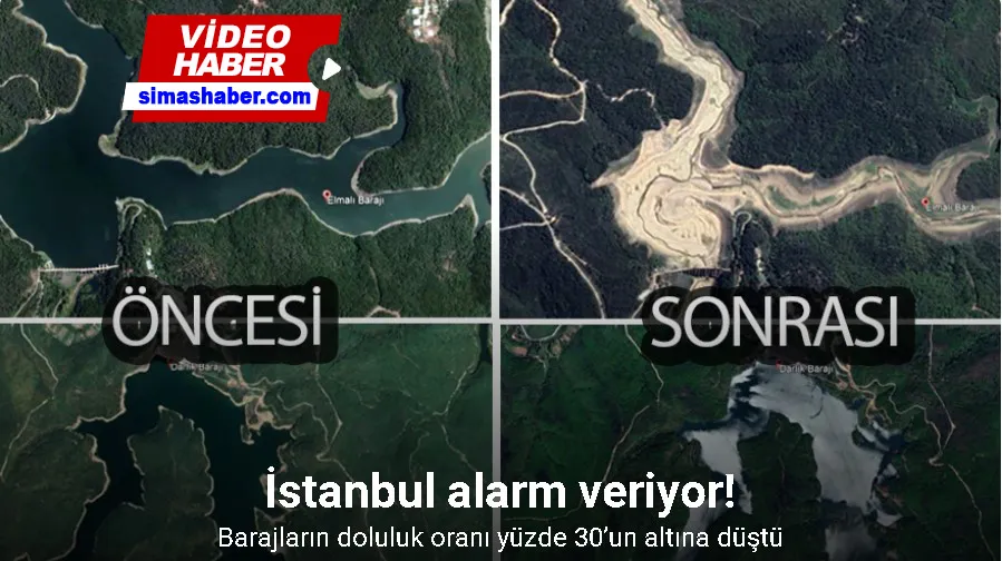 İstanbul’da kuraklık uydu görüntülerine yansıdı
